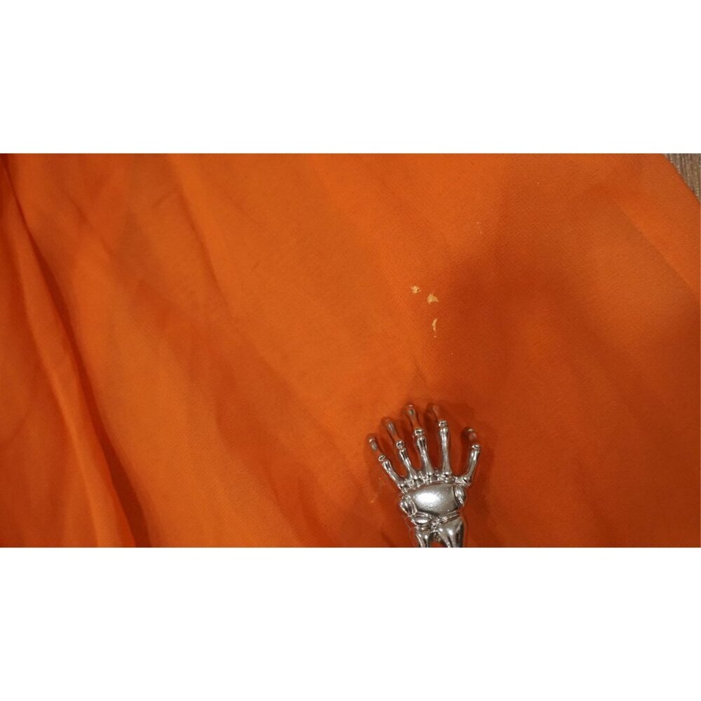 WD.NY Pleated Maxi Skirt - Orange (Size L) - Picture 2 of 10